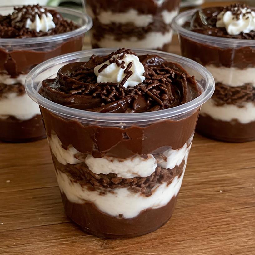 Bolo de pote de chocolate